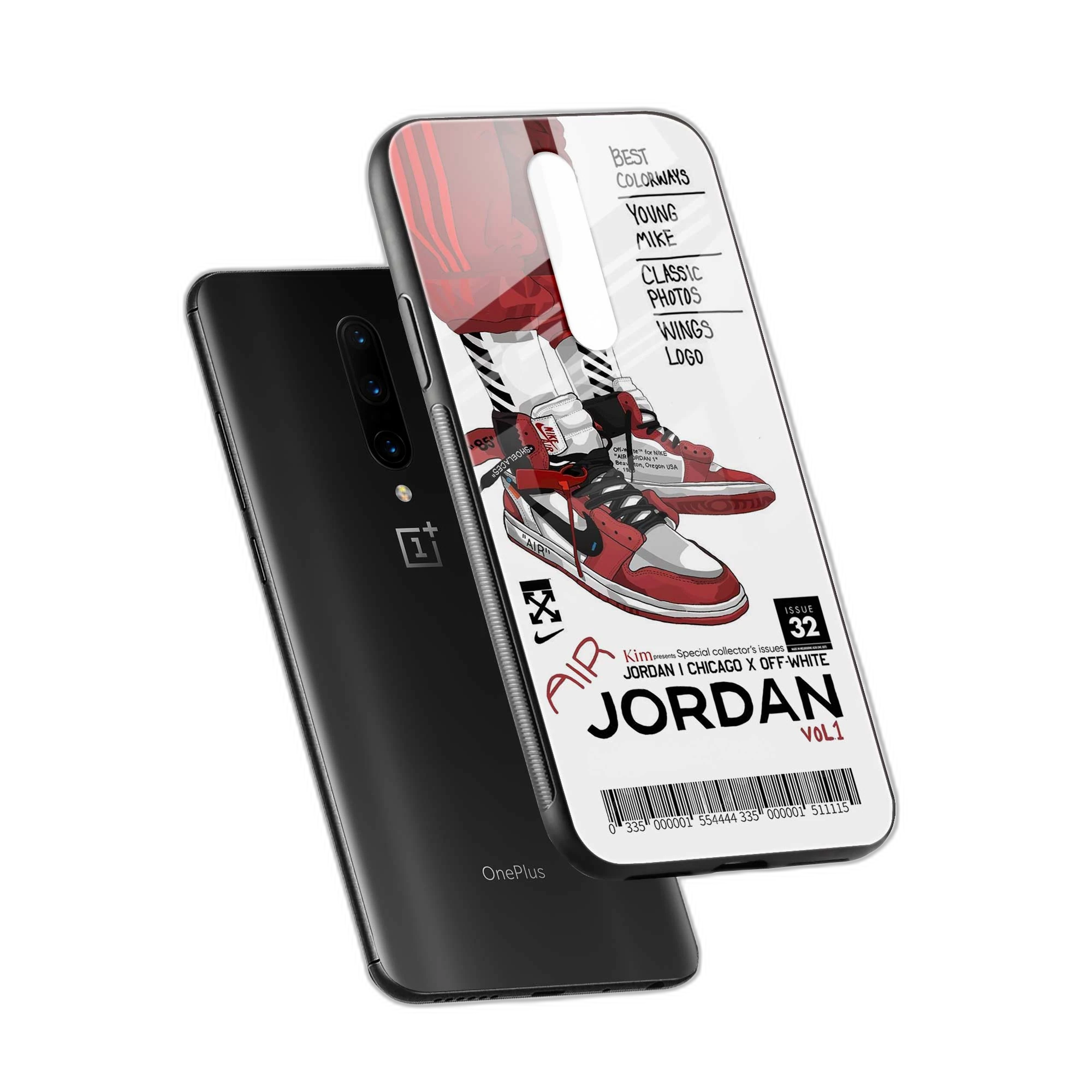 Red Sneakers OnePlus 7 Pro Back Cover view 2