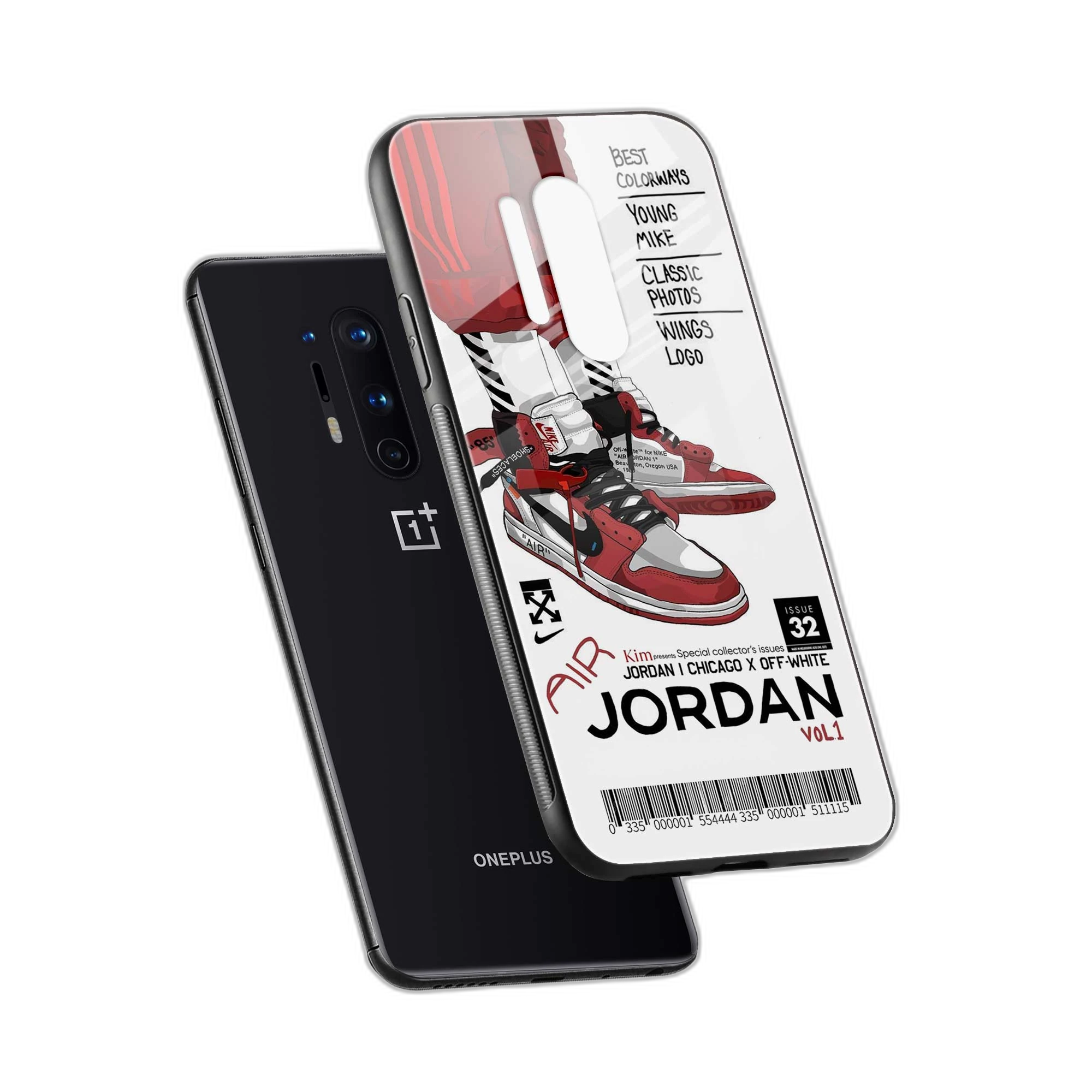 Red Sneakers OnePlus 8 Pro Case view 2