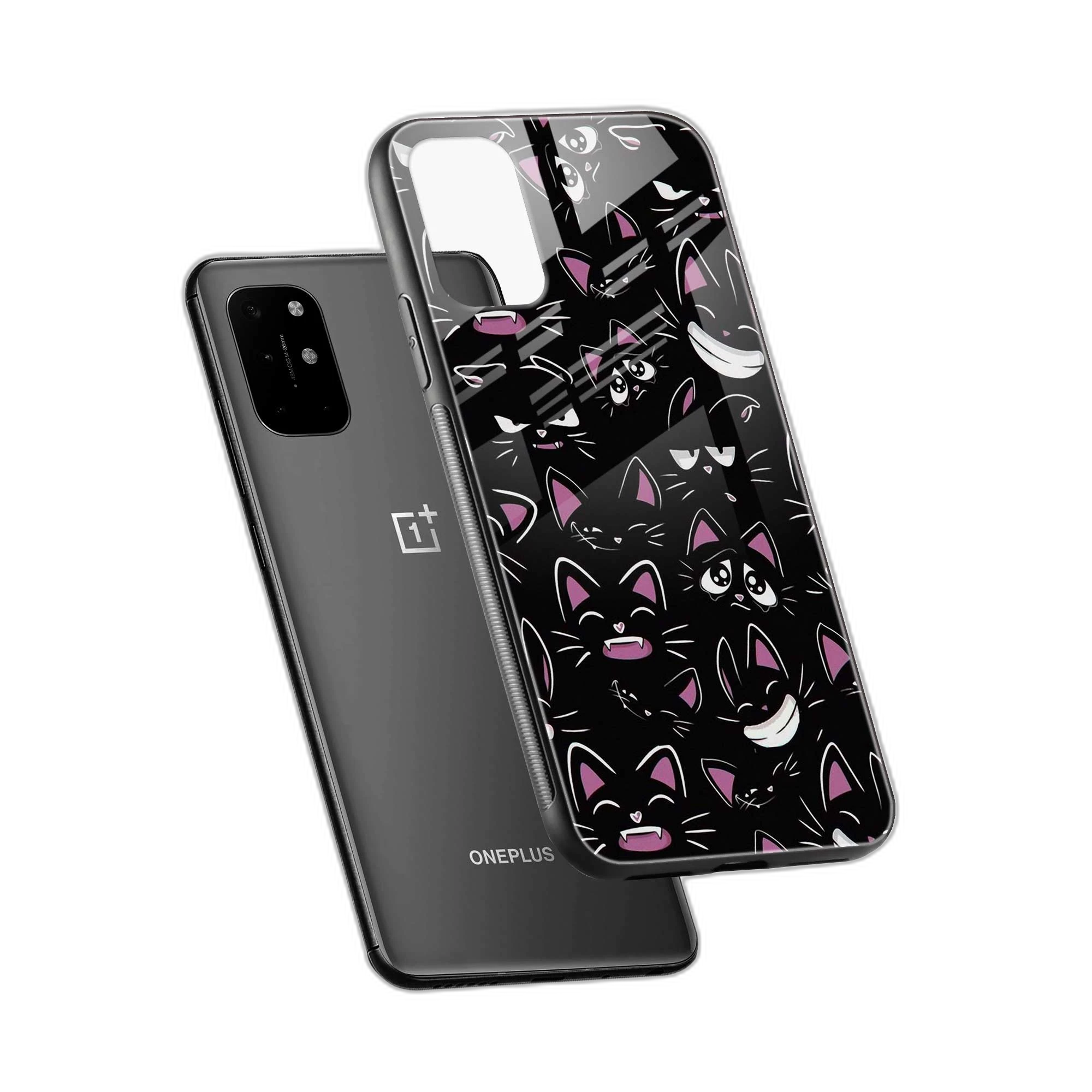 Cute Black Cat OnePlus 8T Back Cover view 2