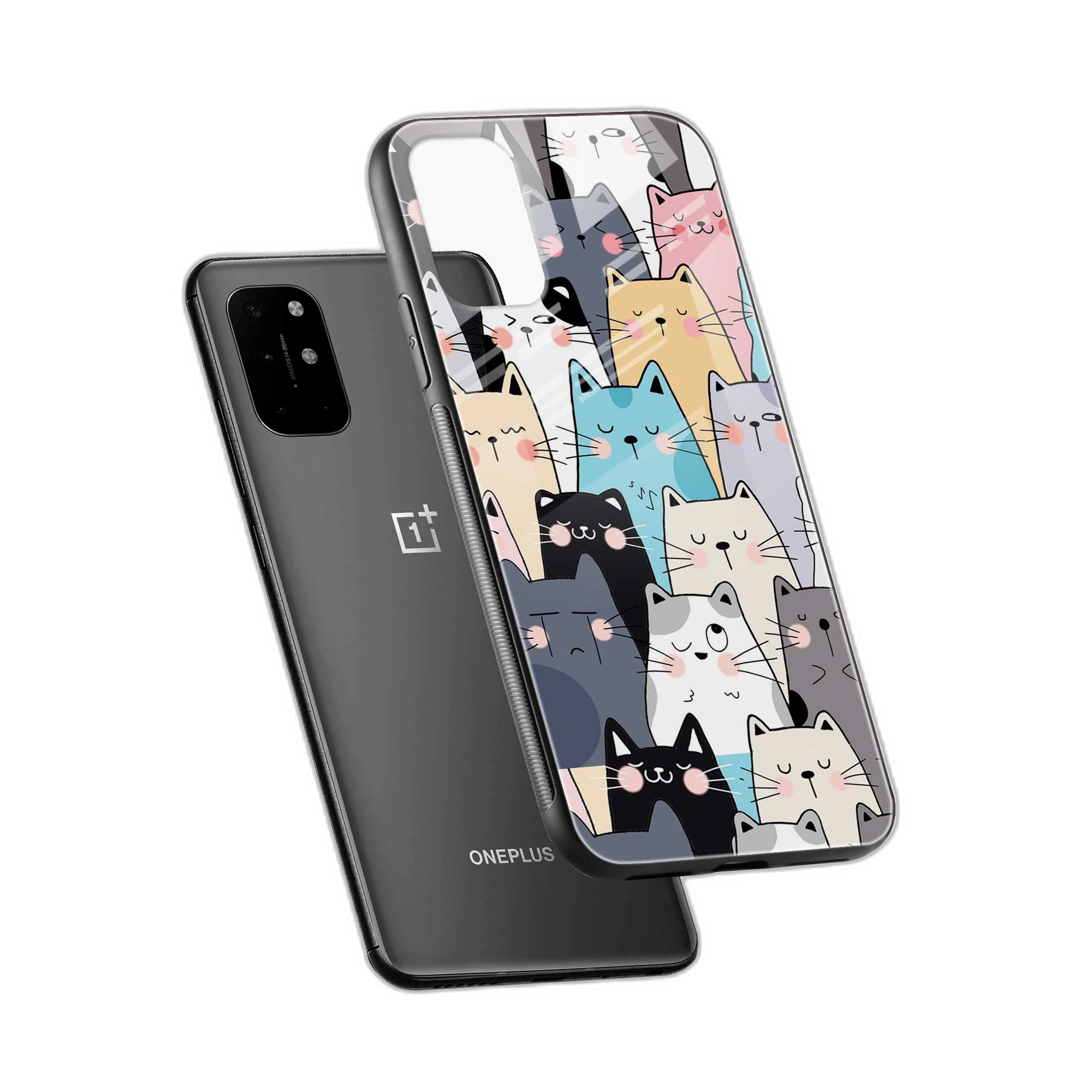 Cute Cat OnePlus 8T Back Cover view 2