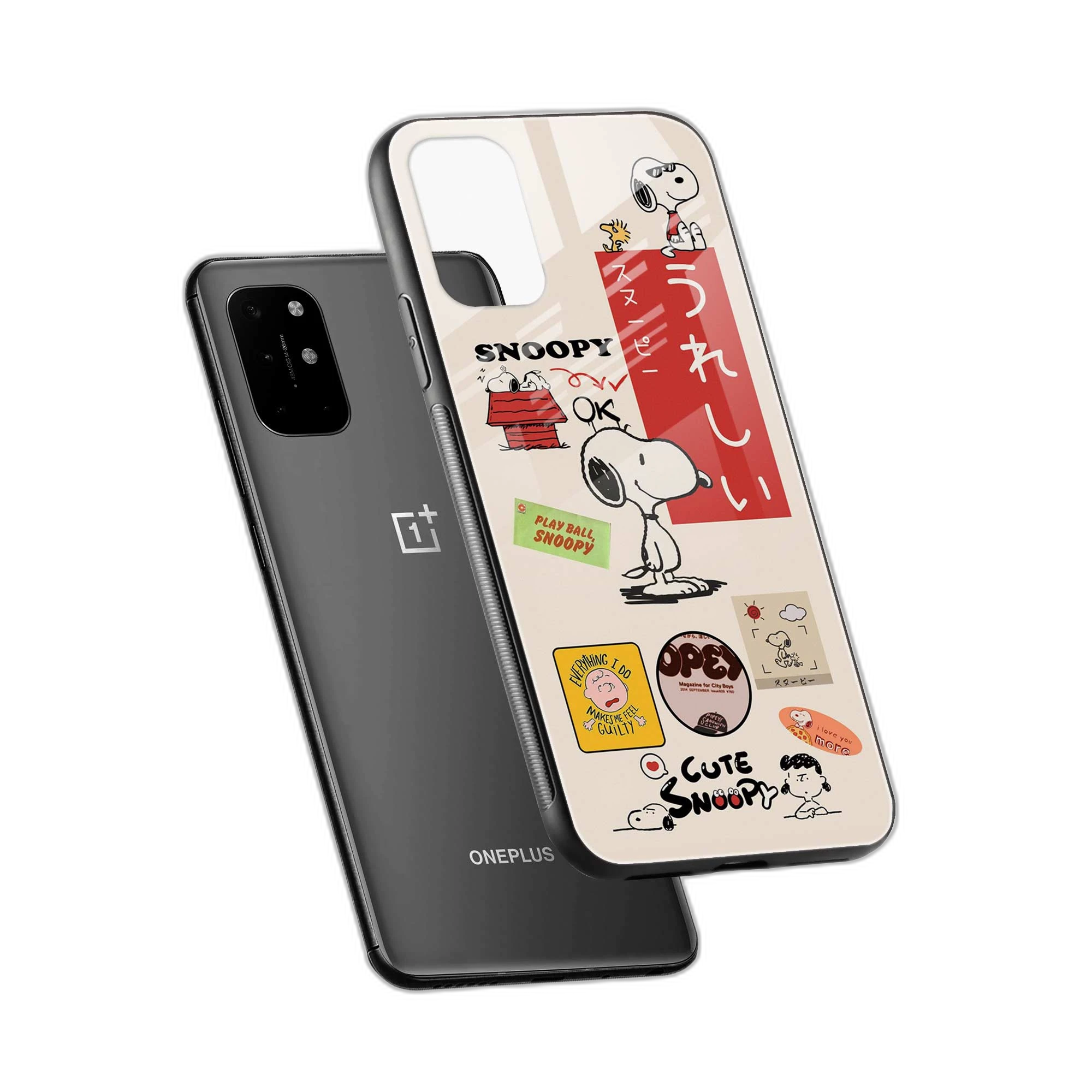 Snoopy OnePlus 8T Back Cover view 2