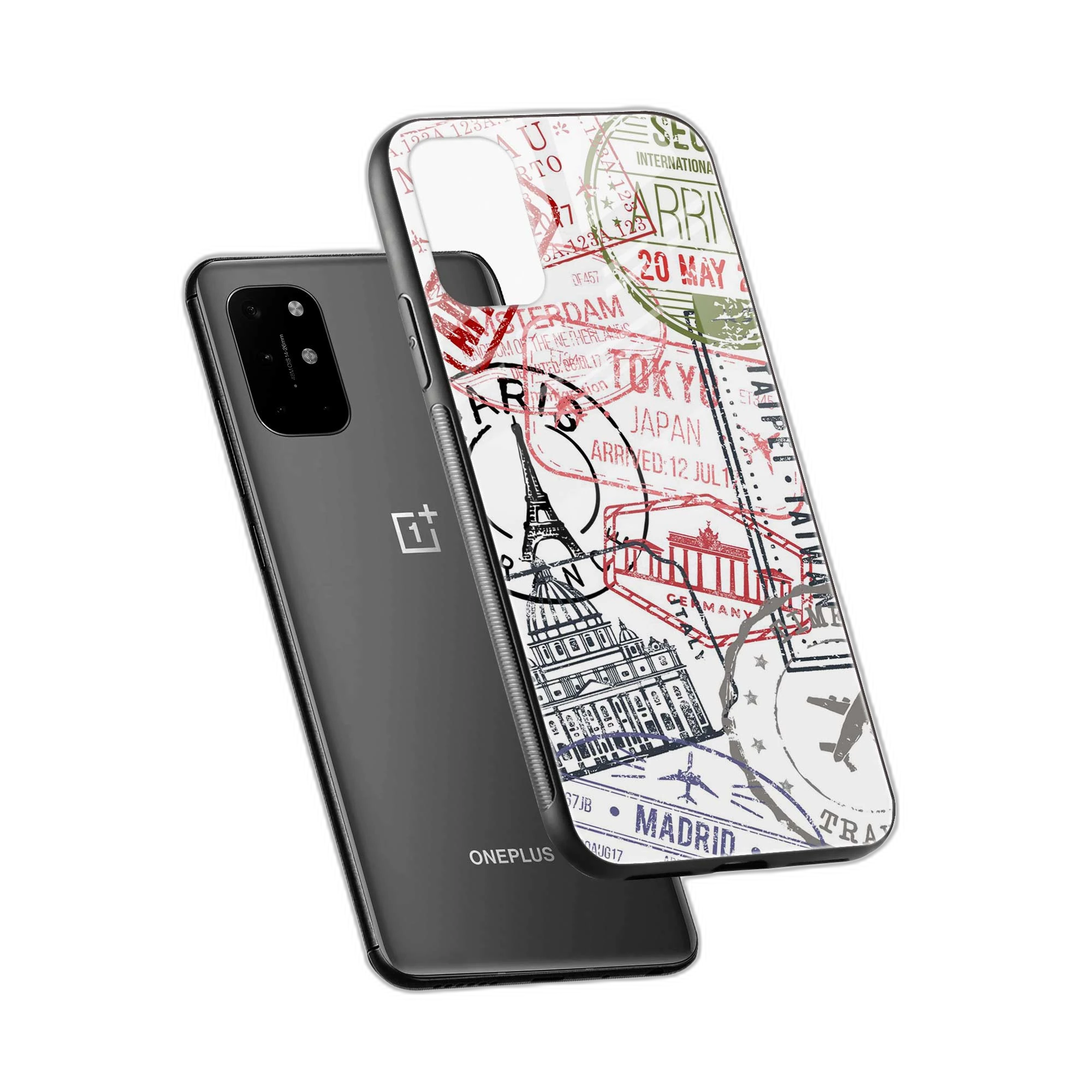 Stamp OnePlus 8T Back Cover view 2