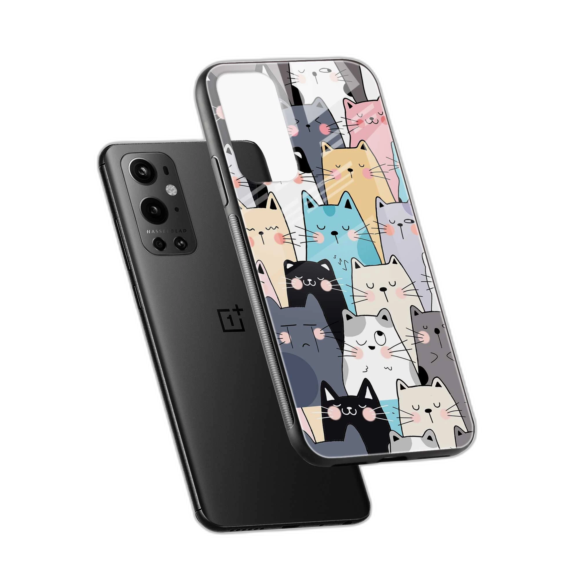 Cute Cat OnePlus 9 Pro Back Cover view 2