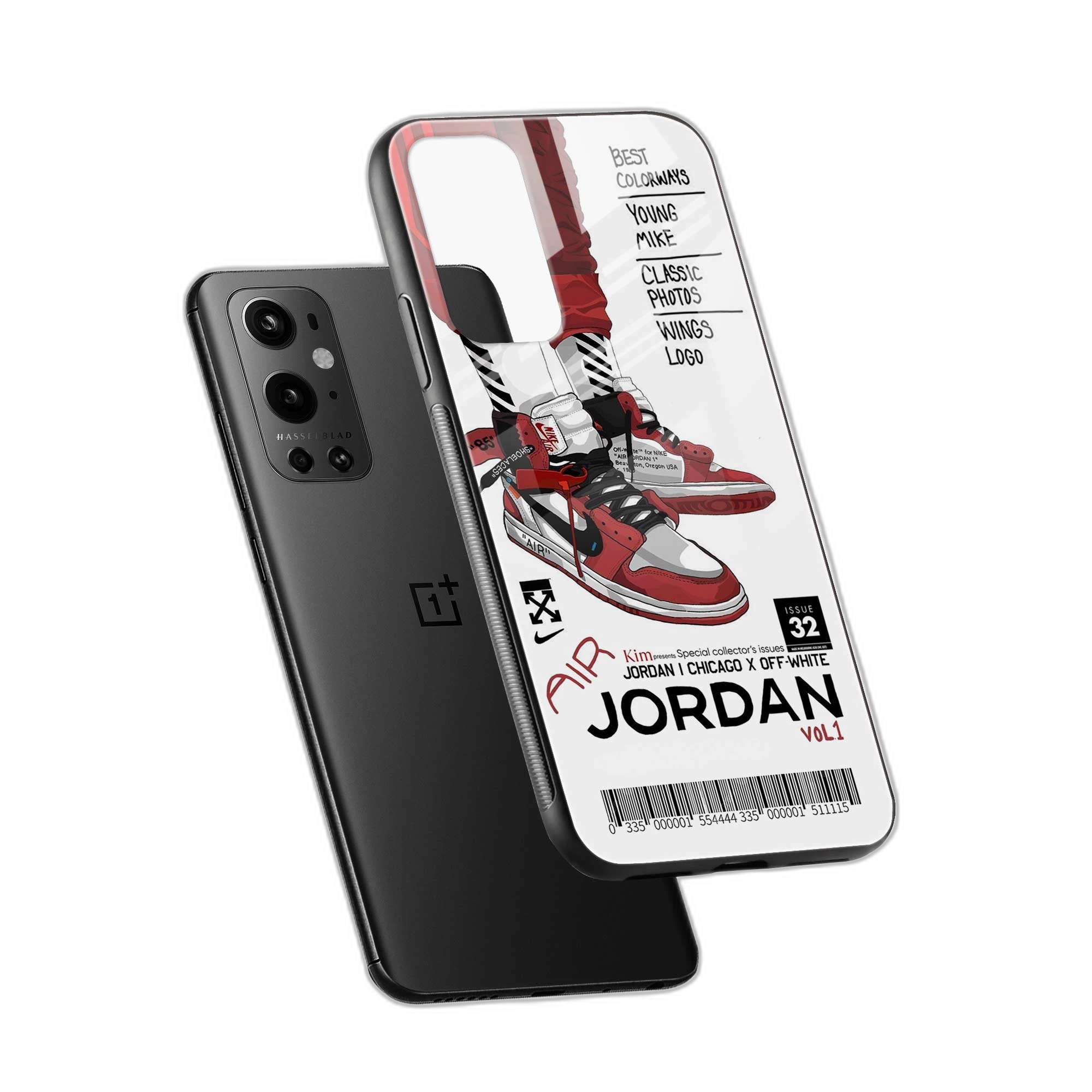 Red Sneakers OnePlus 9 Pro Back Cover view 2