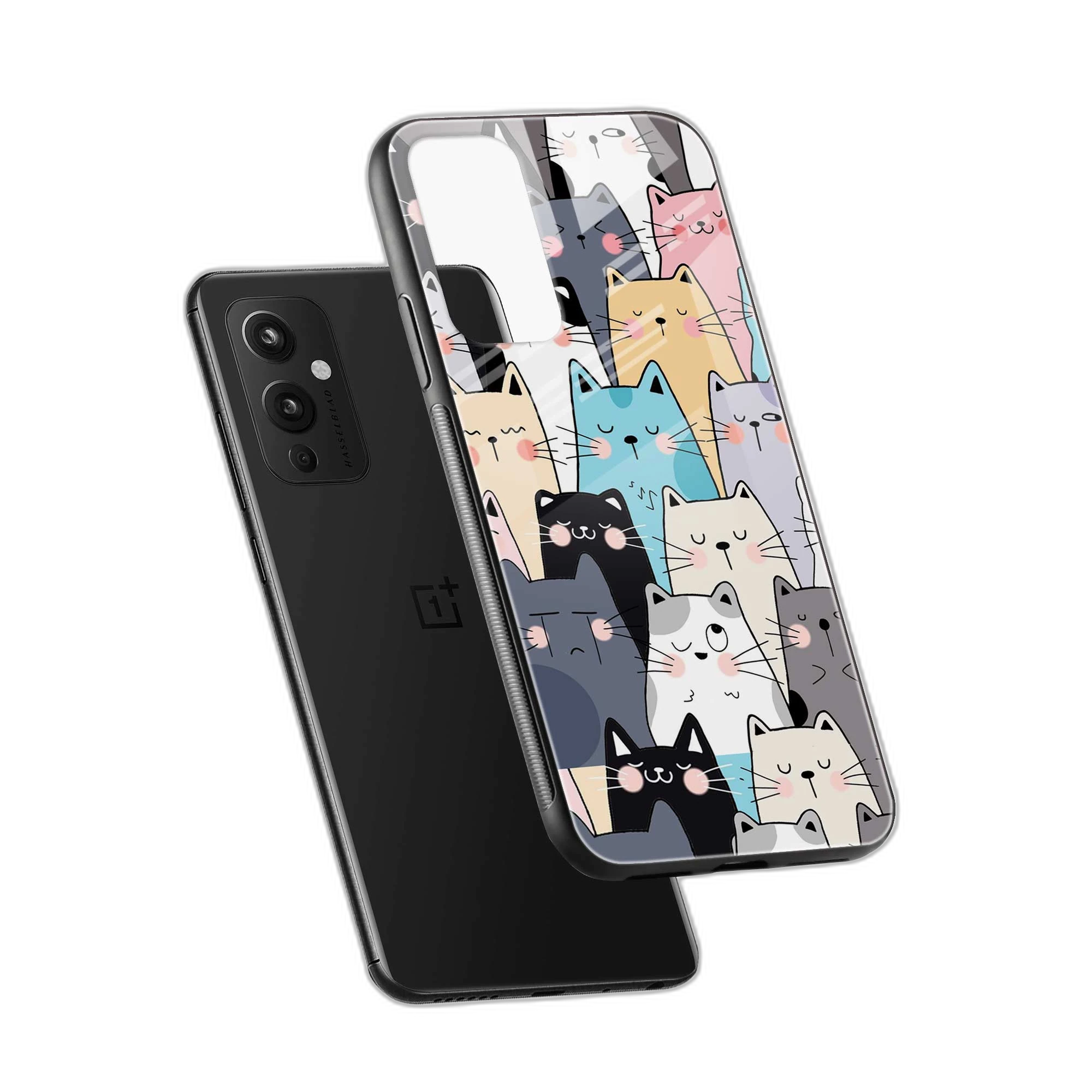 Cute Cat OnePlus 9 Back Cover view 2