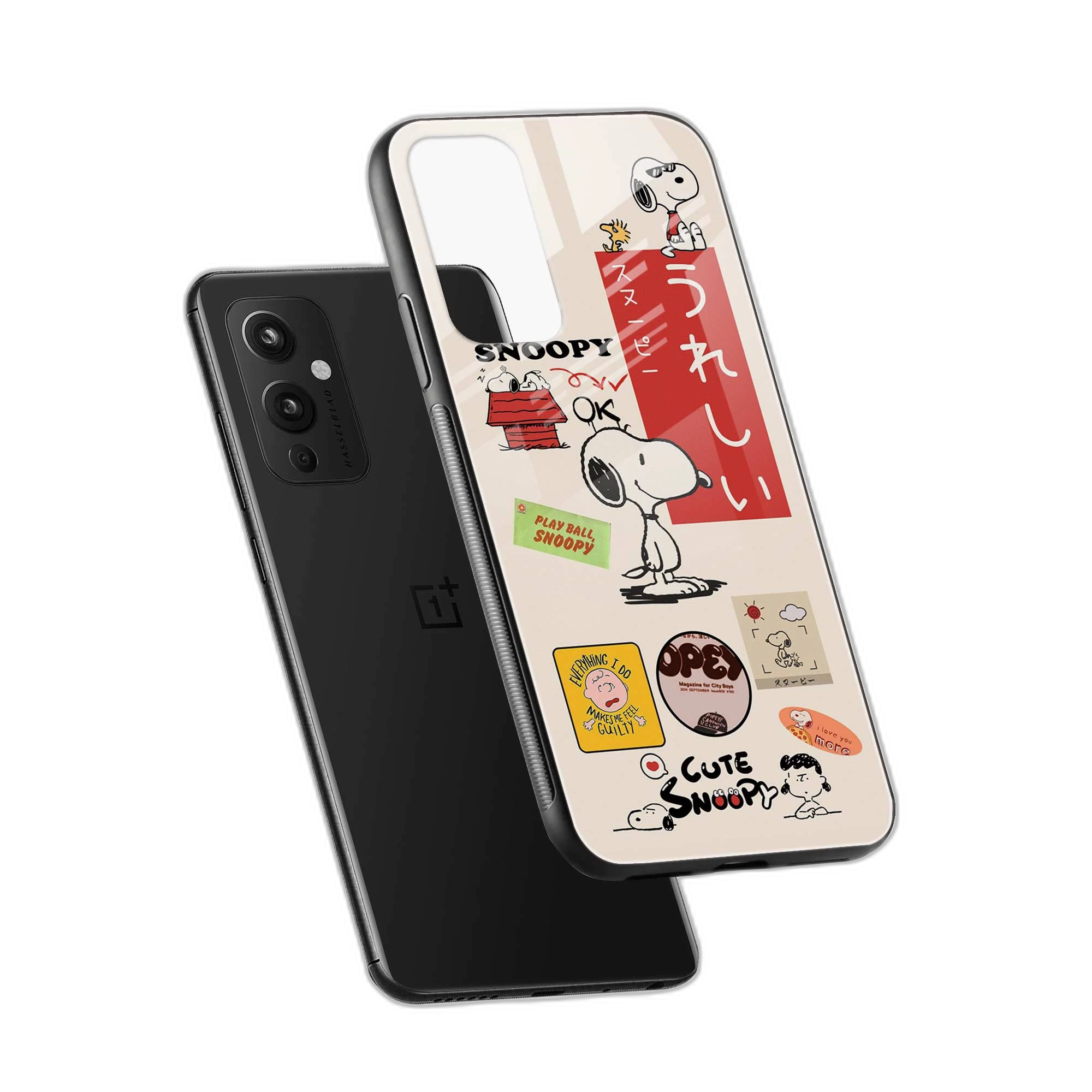 Snoopy OnePlus 9 Back Cover view 2