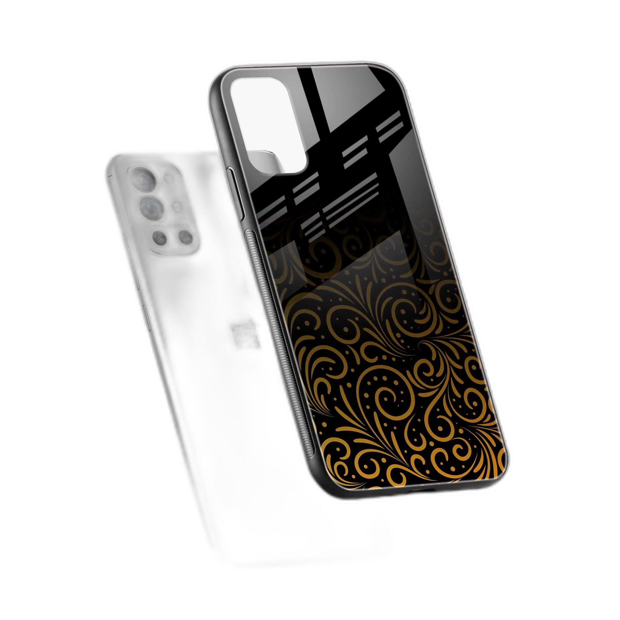 Golden Swirl OnePlus 9r Back Cover view 2