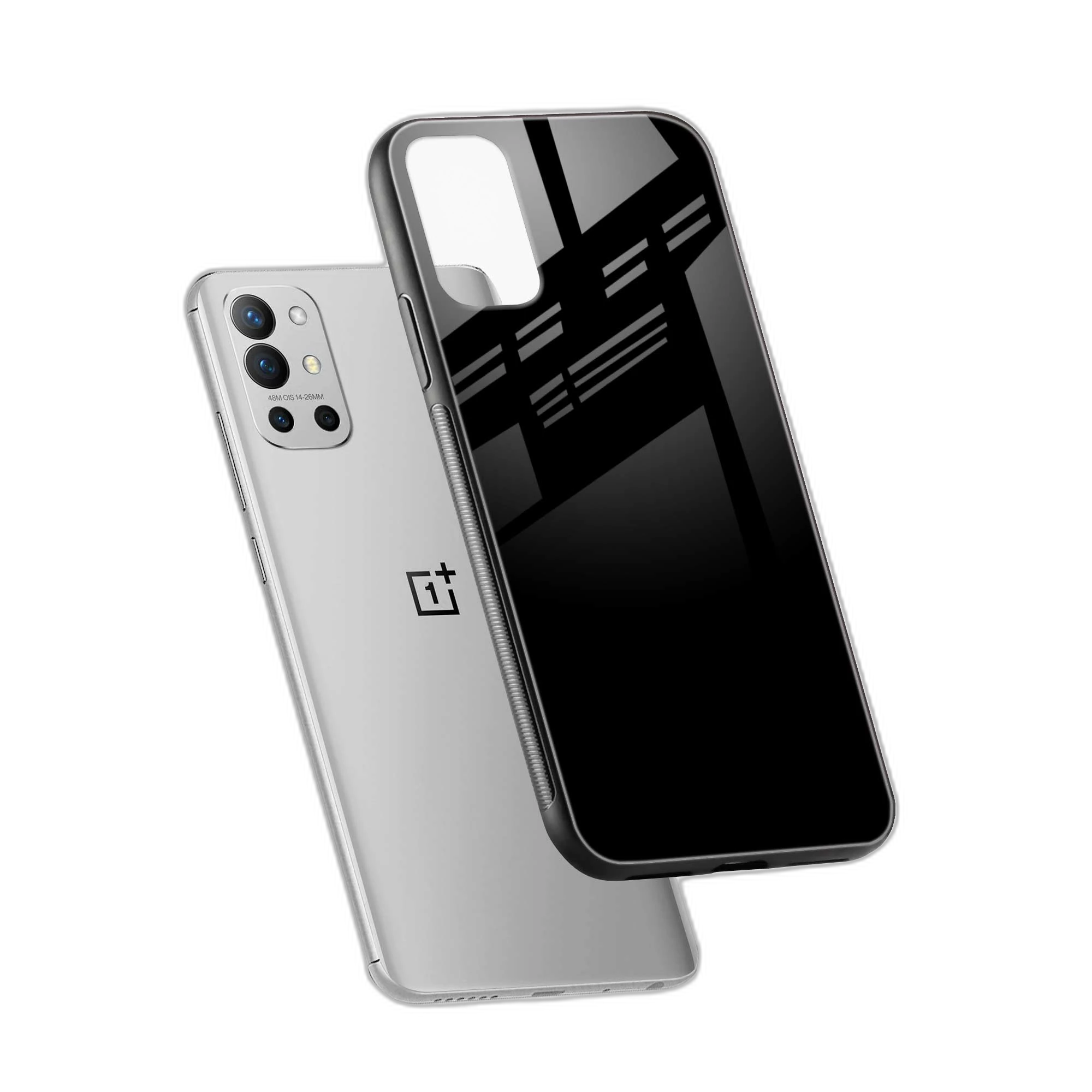Pure Black OnePlus 9r Back Cover view 2