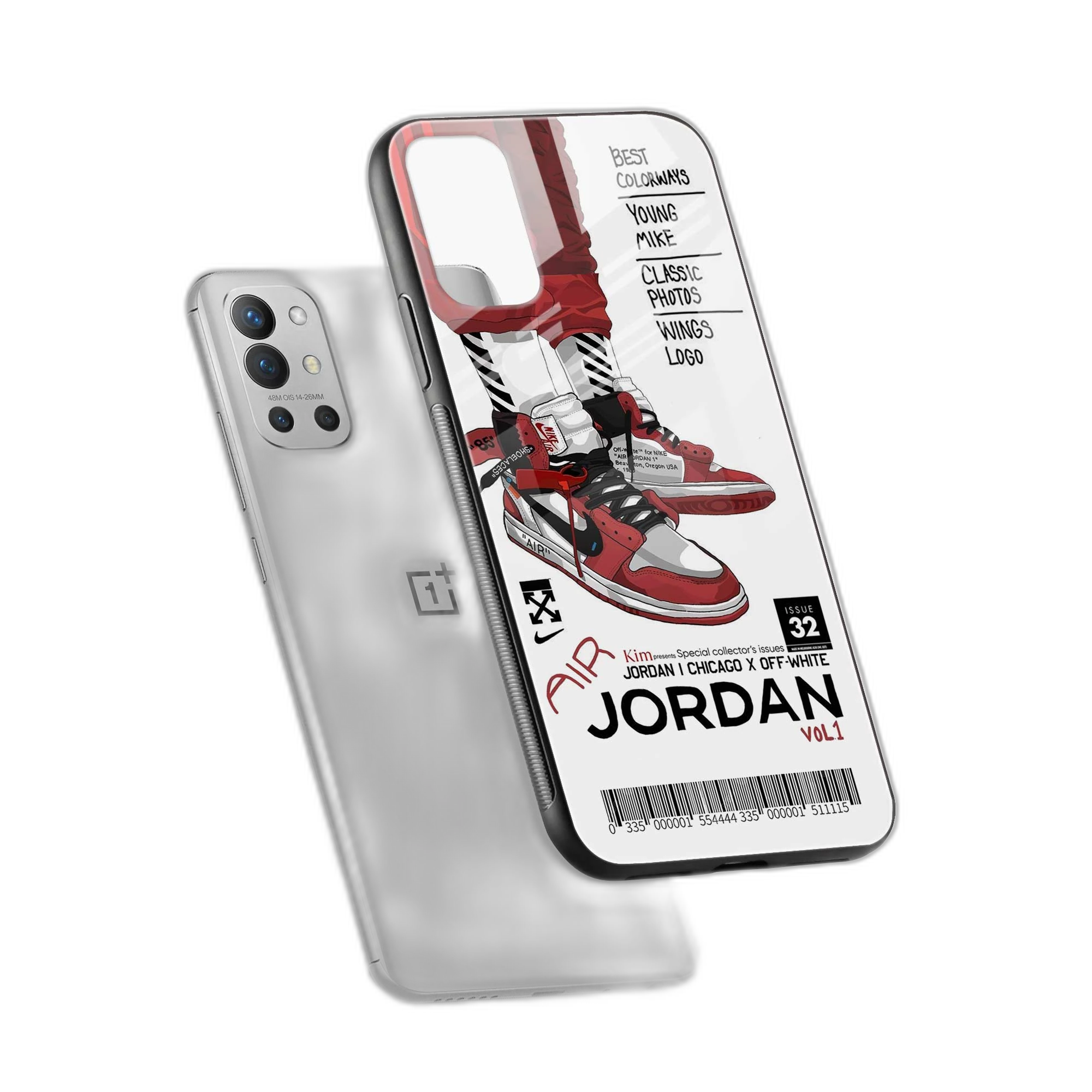 Red Sneakers OnePlus 9r Back Cover view 2