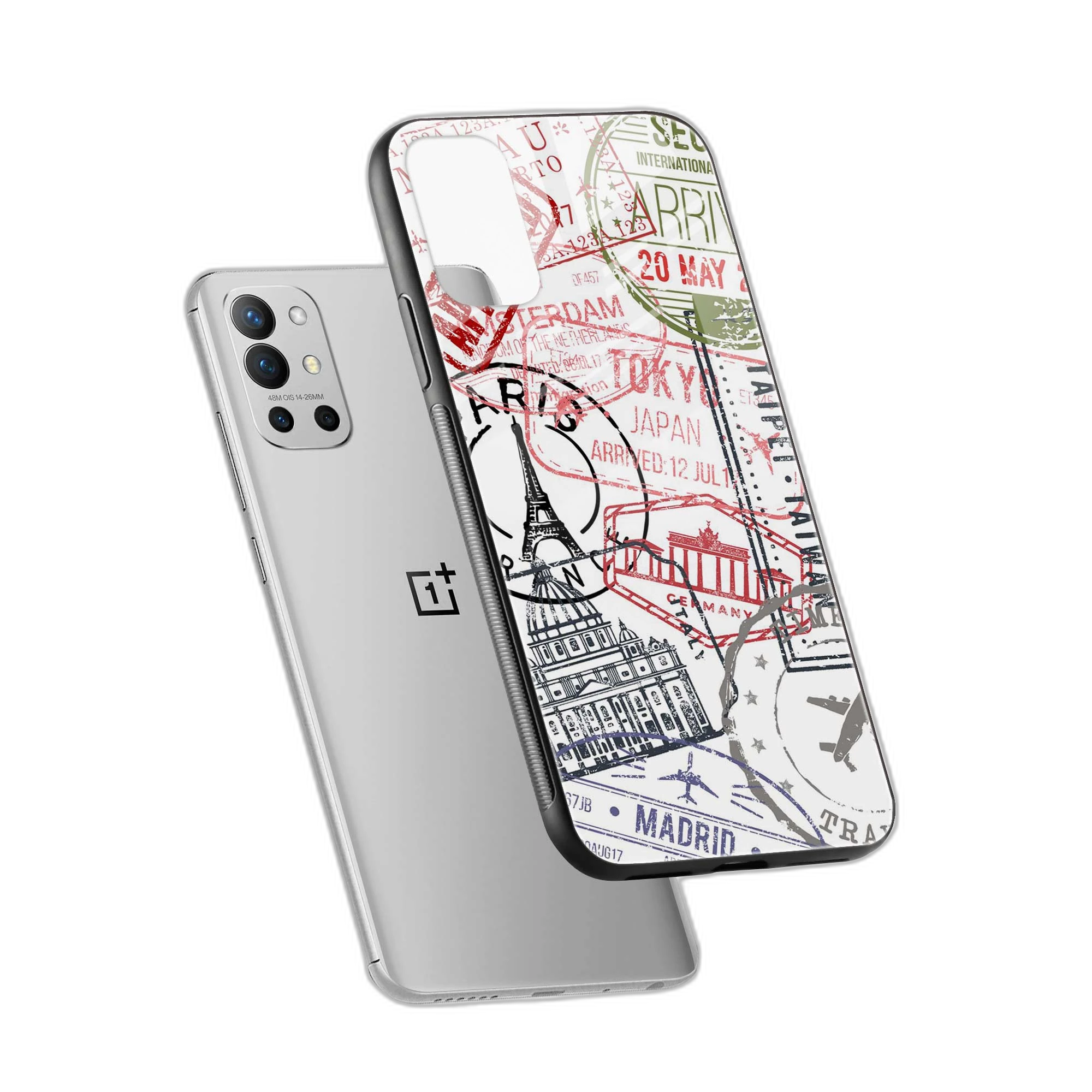 Stamp OnePlus 9r Back Cover view 2