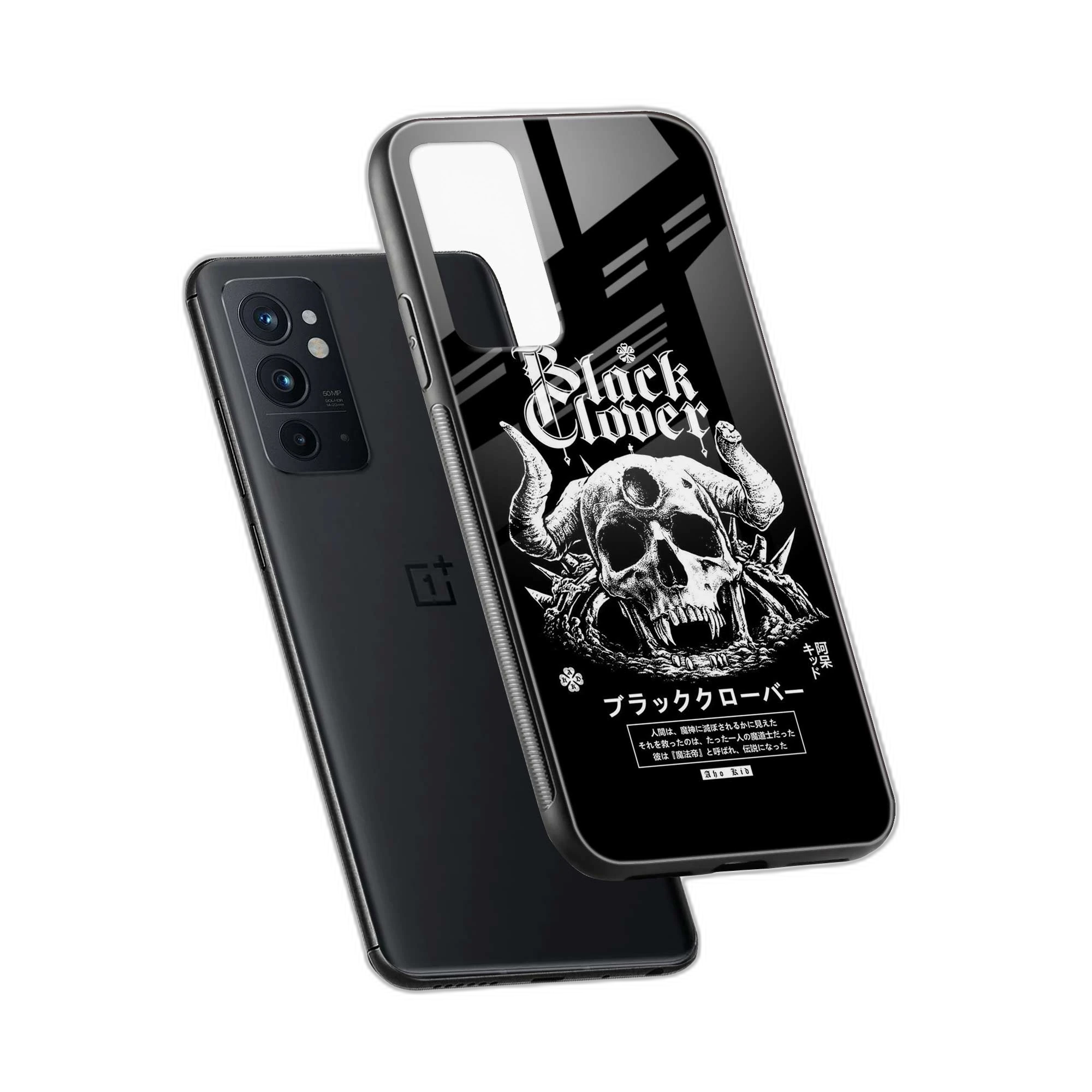 Black Skull OnePlus 9RT Back Cover view 2