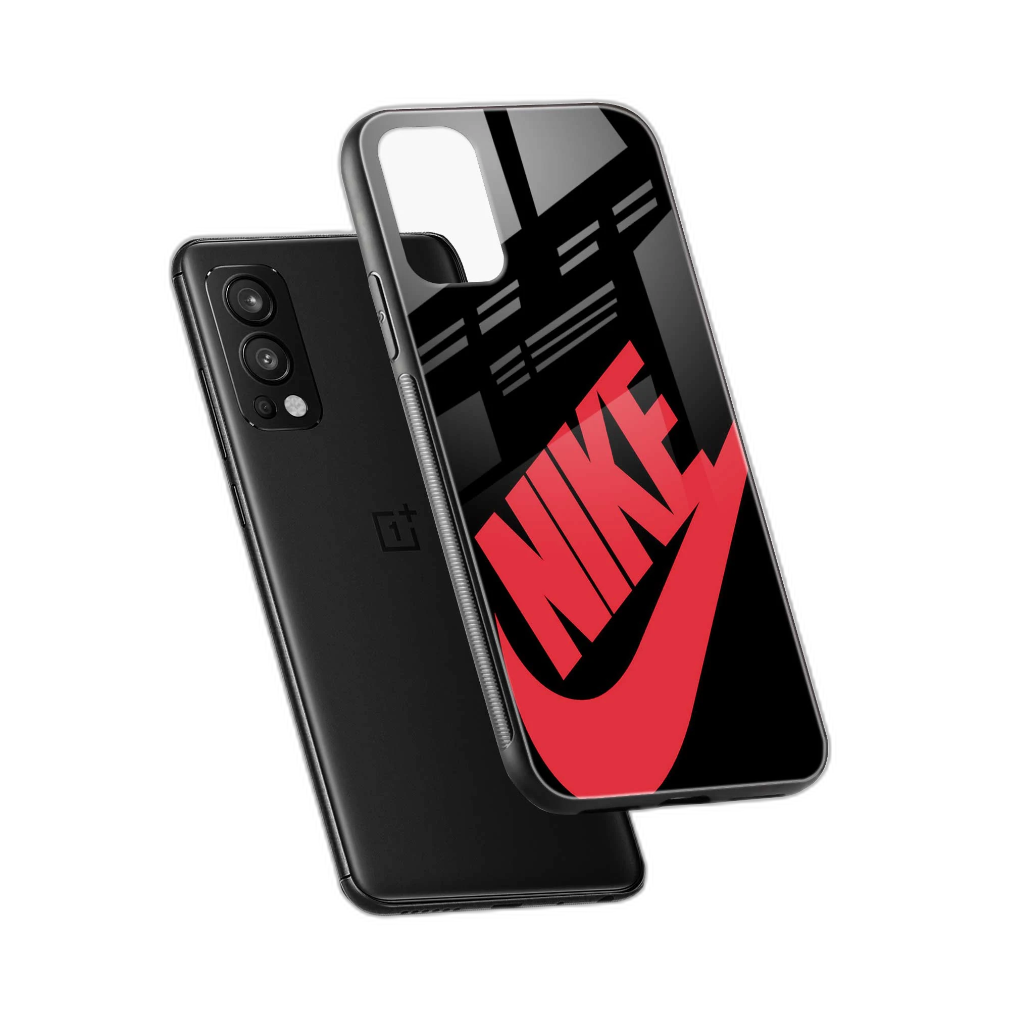 Big Red Nike OnePlus Nord 2 Back Cover view 2
