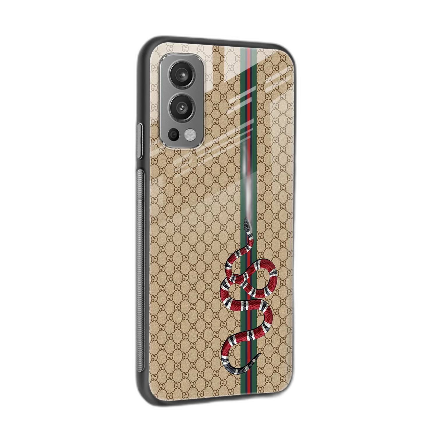 Gucci Snake Pattern OnePlus Nord 2 Back Cover view 2