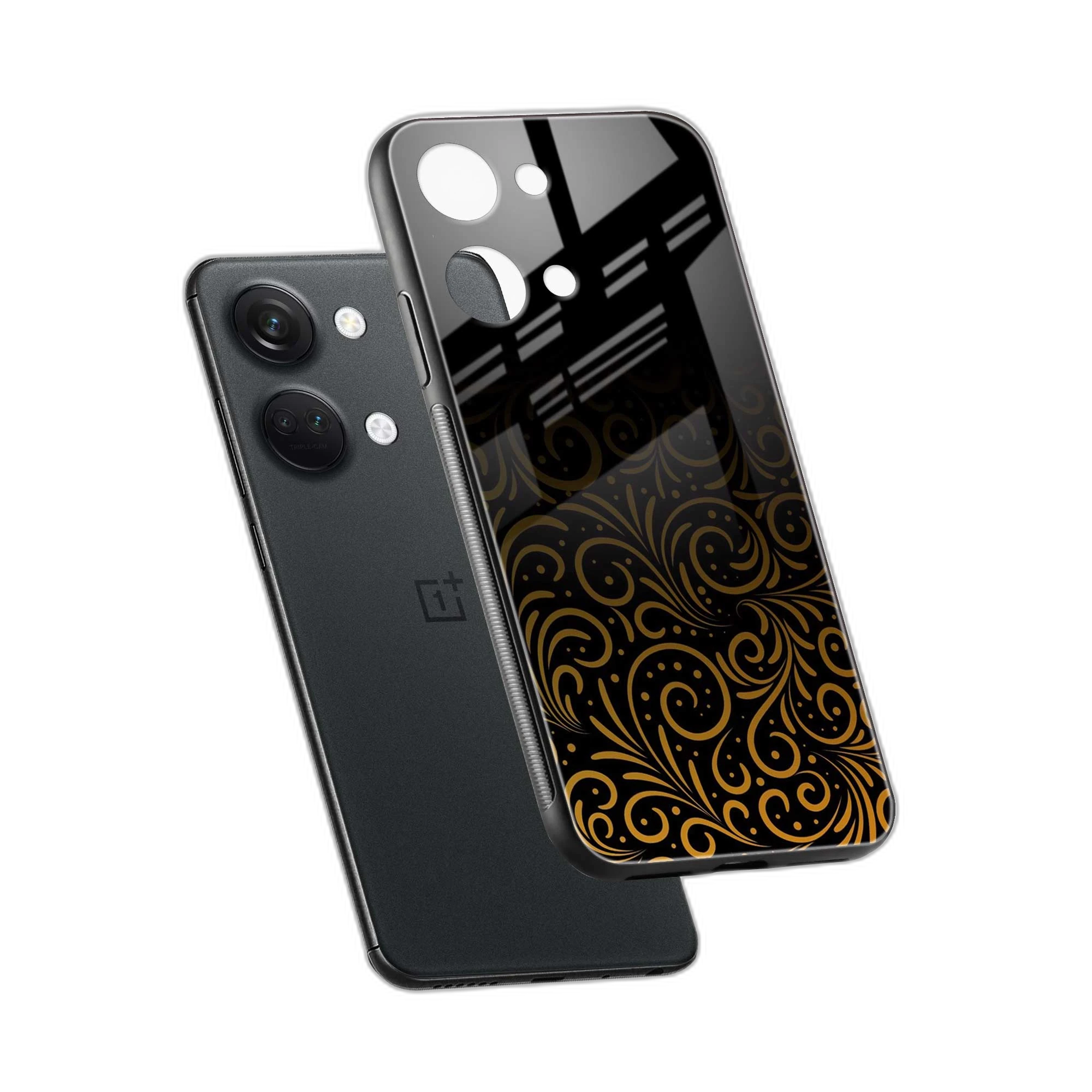 Golden Swirl OnePlus Nord 3 Back Cover view 2