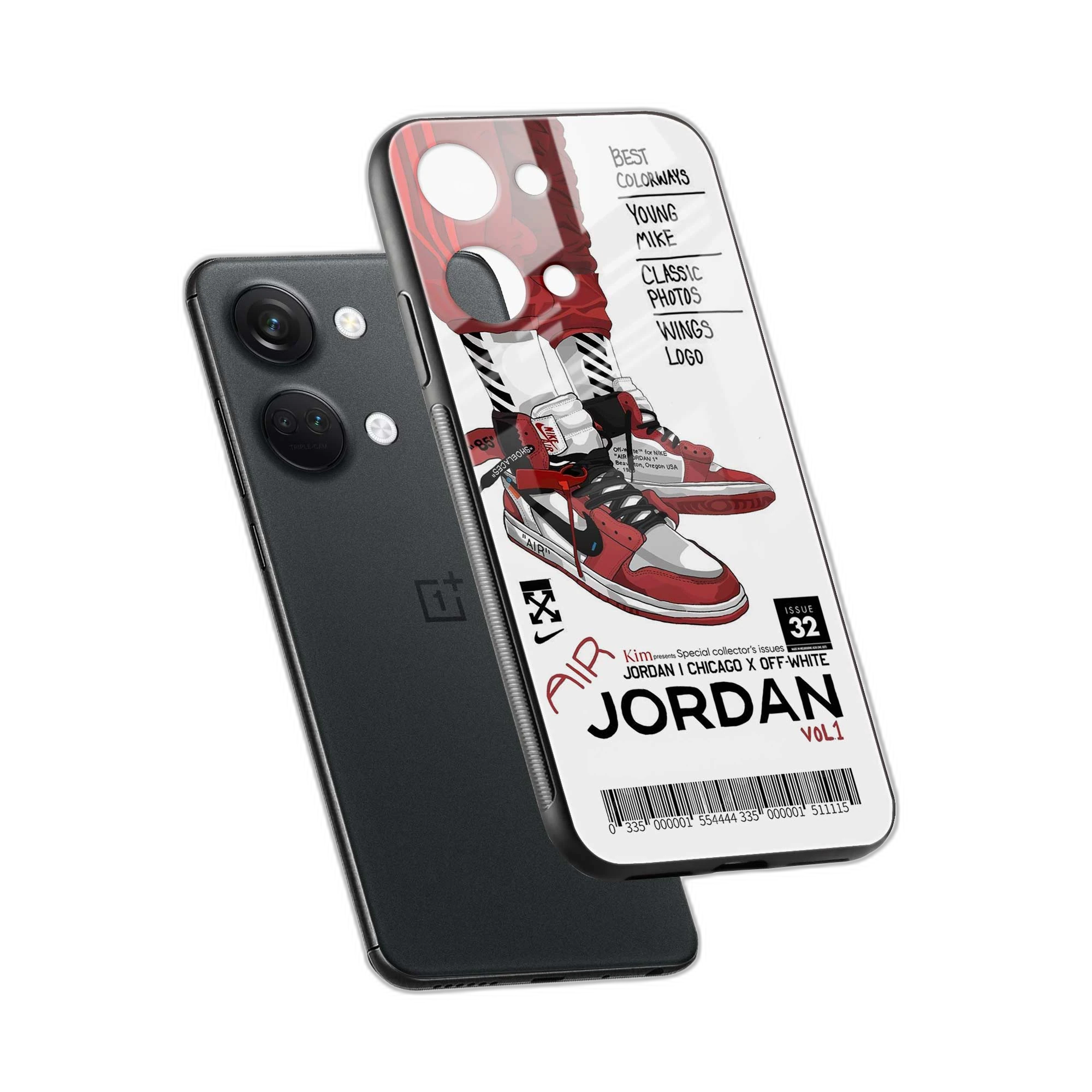 Red Sneakers OnePlus Nord 3 Back Cover view 2