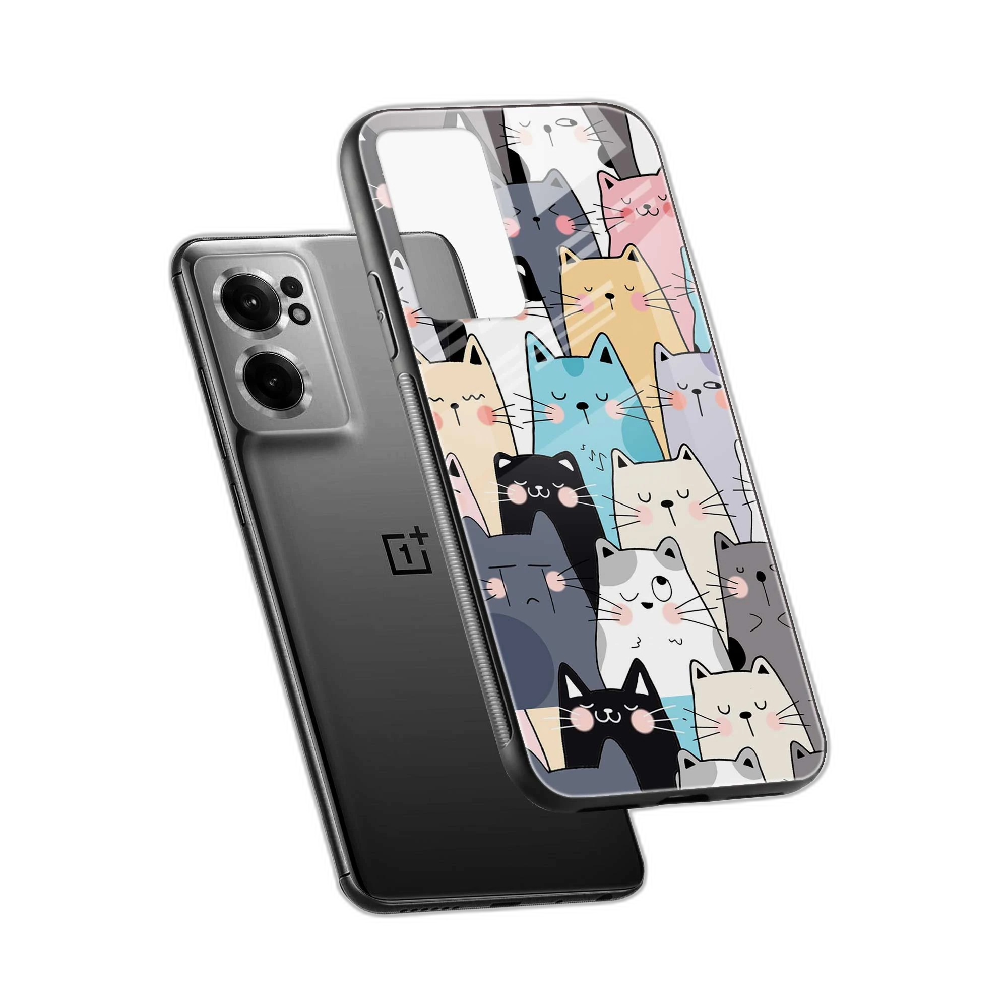 Cute Cat OnePlus Nord CE 2 Back Cover view 2