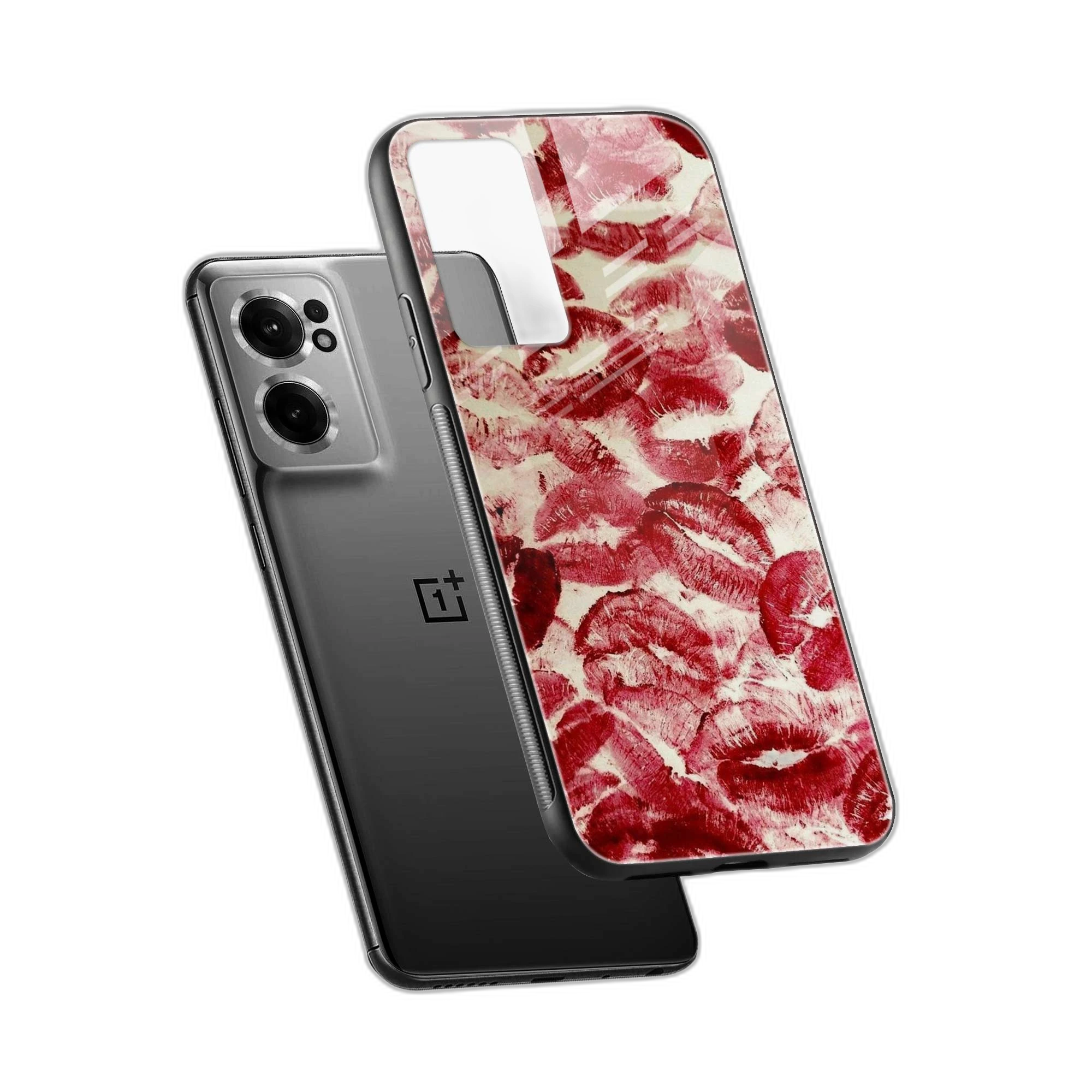 Lipstick Kiss Print OnePlus Nord CE 2 Back Cover view 2