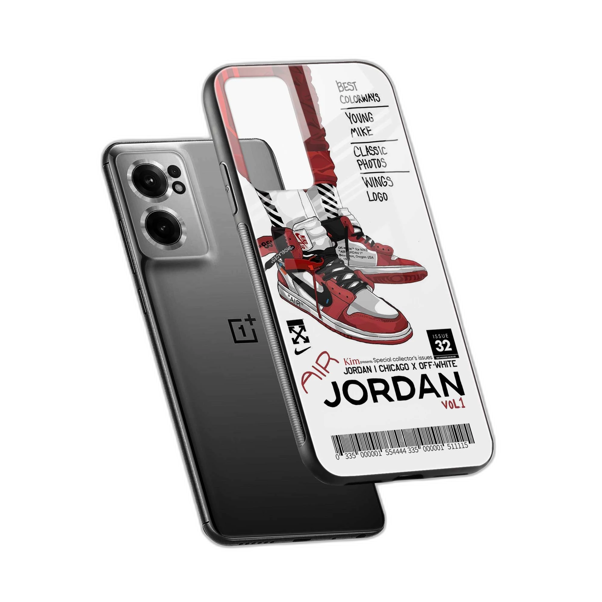 Red Sneakers OnePlus Nord CE 2 Back Cover view 2