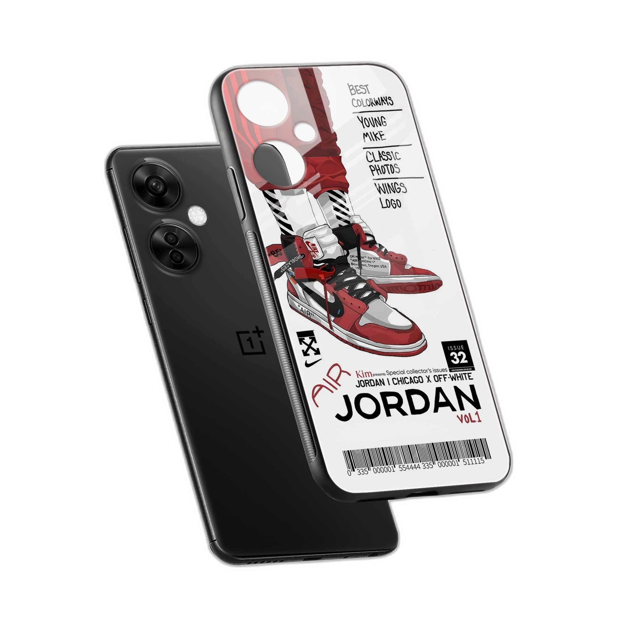 Red Sneakers OnePlus Nord CE 3 Lite Back Cover view 2