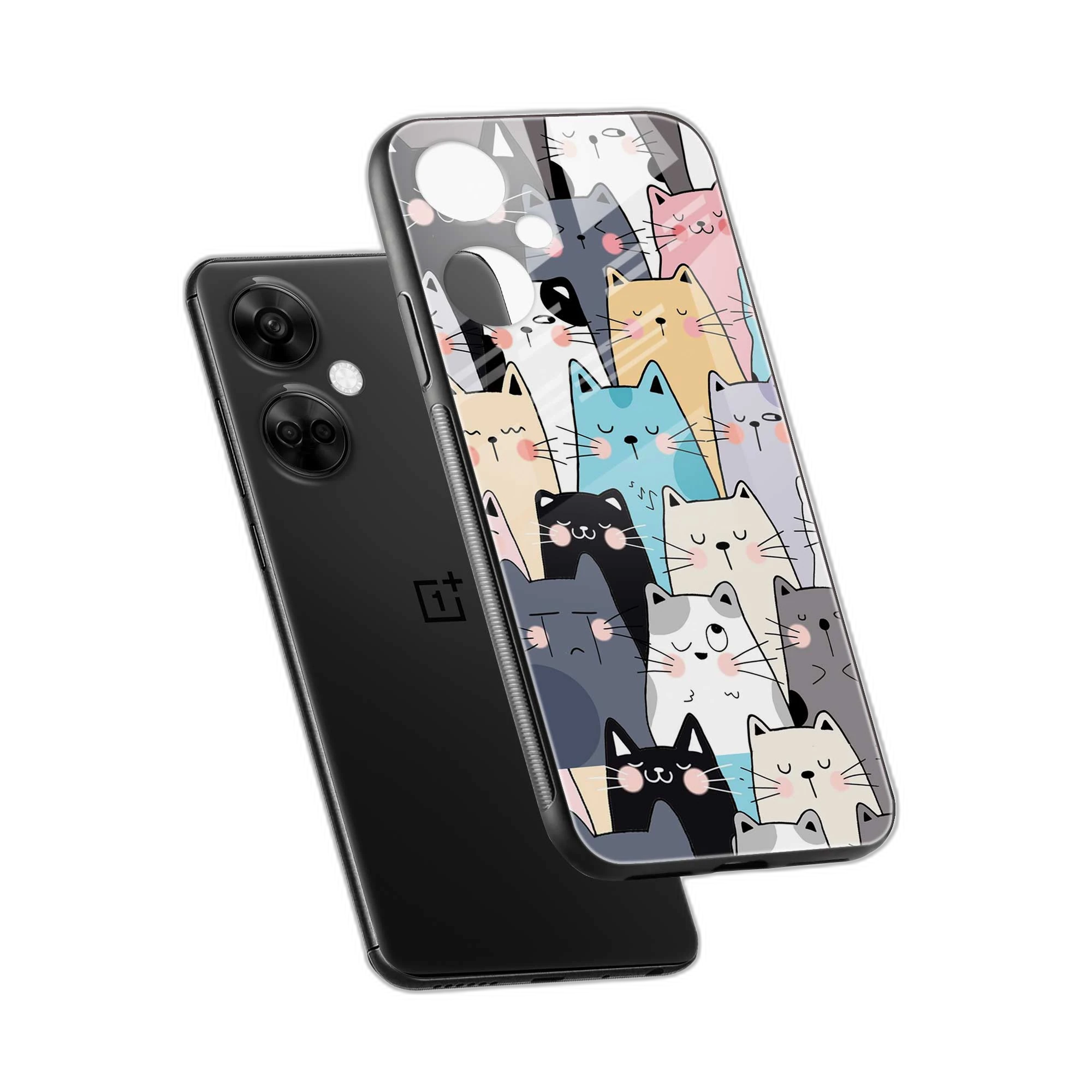 Cute Cat OnePlus Nord CE 3 Back Cover view 2