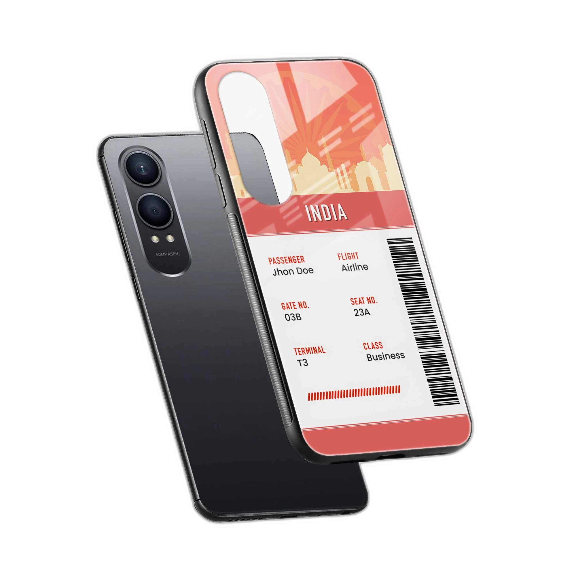 India Boarding Pass OnePlus Nord CE 4 Lite Back Cover view 2
