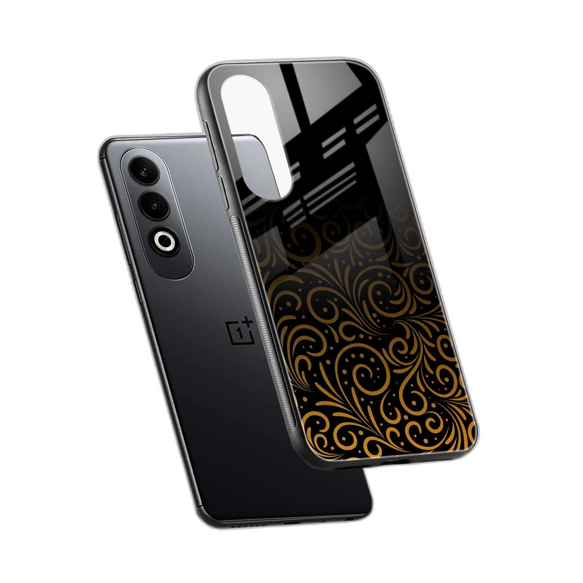 Golden Swirl OnePlus Nord CE 4 Back Cover view 2