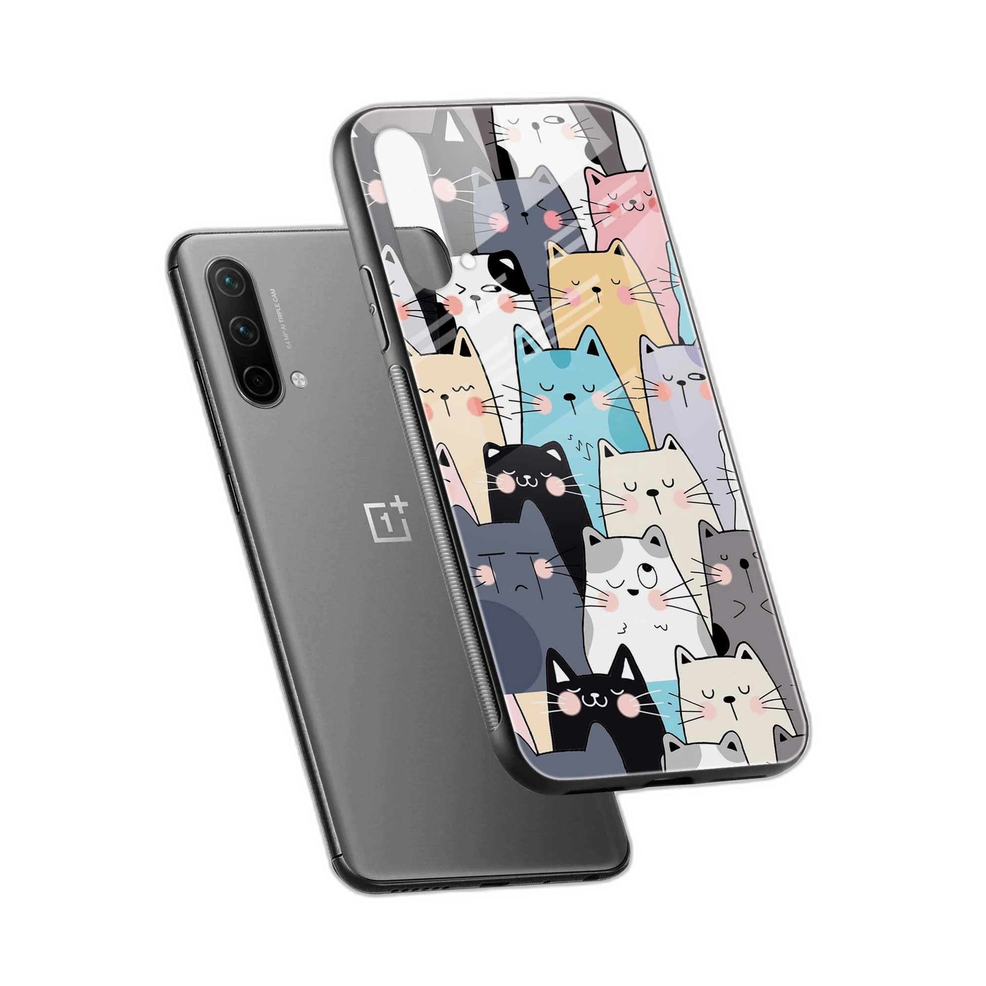Cute Cat OnePlus Nord CE 5G Back Cover view 2