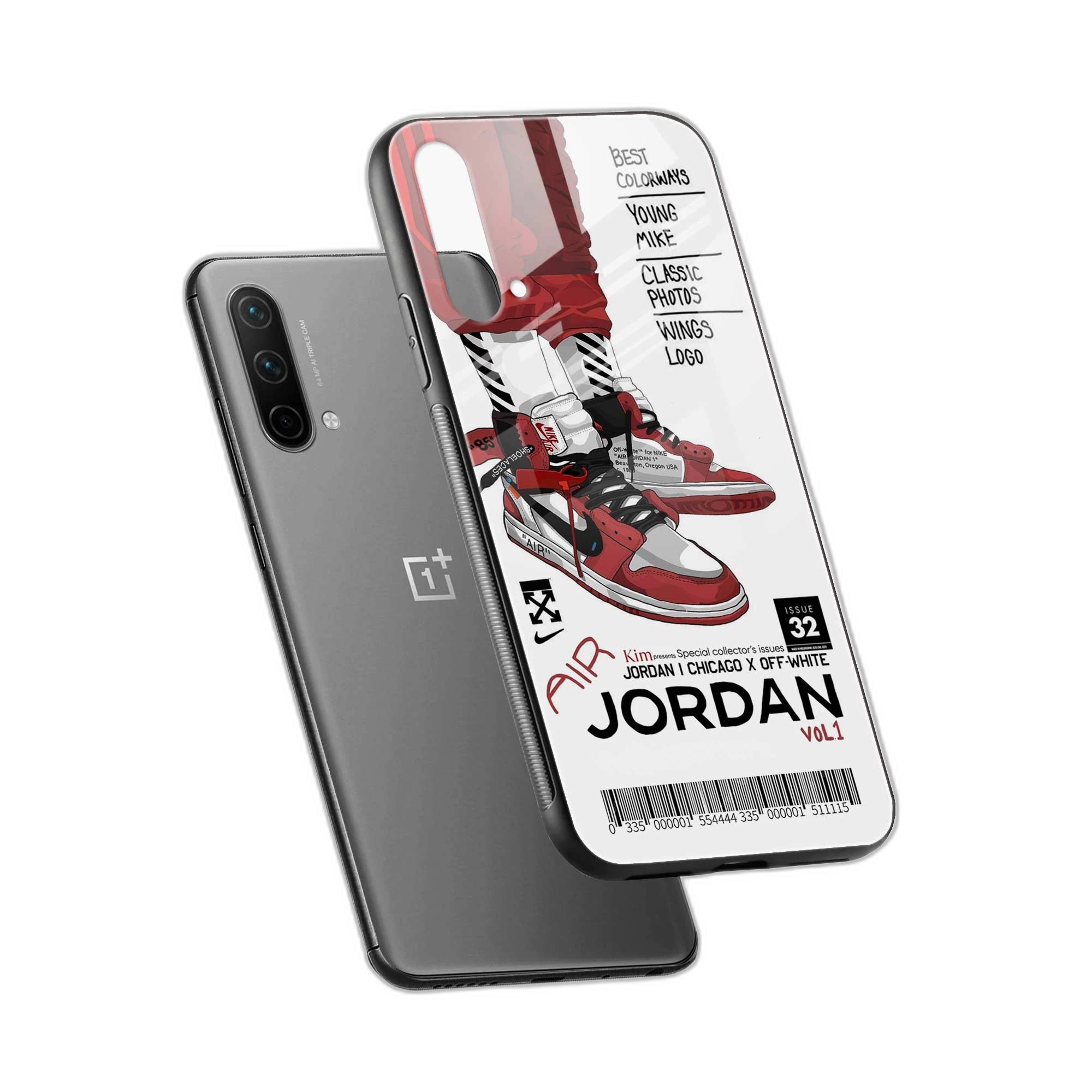 Red Sneakers OnePlus Nord CE 5G Back Cover view 2
