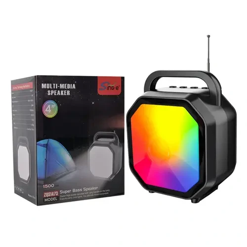ZQS-1473 RGB Lighting Radio Solar Charging Speakers