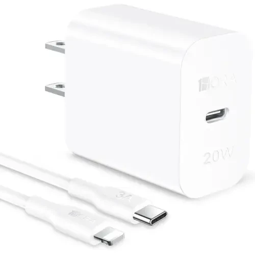 1Hora GAR154 20W Fast Charger With Type-C to Lightning Cable