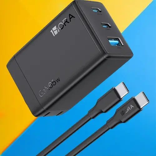 1Hora 65W GaN Charger With 3 Ports GAR322