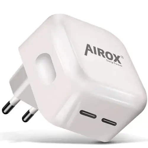Airox Fast Charging Adapter 2 Type C Ports PD01