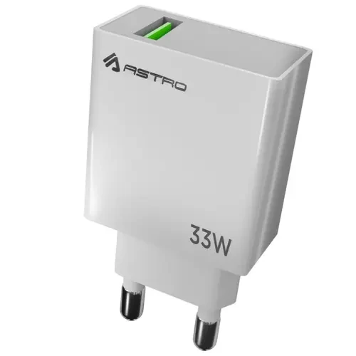 Astro 33W Fast Charging Adapter Compatible With QC 4.0