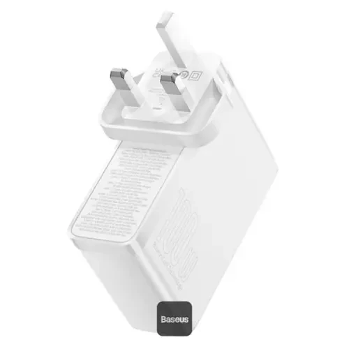 Baseus GaN5 Pro Charger 2C+2U 100W (With Mini White Cable Type-C to Type-C 100W