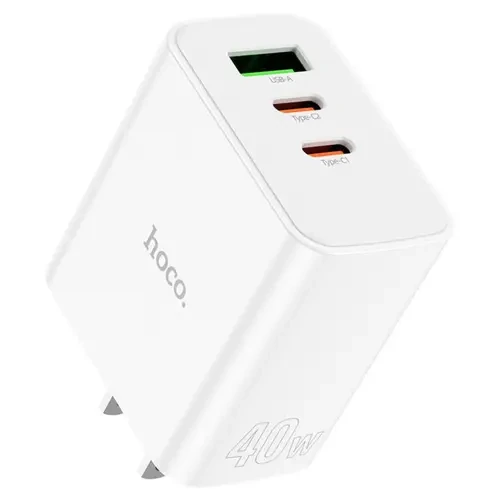 Hoco C126 Pure power PD 40W three-port (2C1A) charger(US)