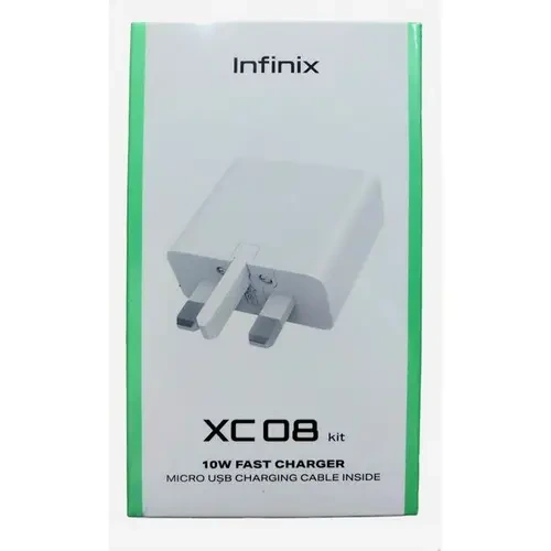 Infinix XC08 Kit 10W 3-pin Charger with Micro-USB Cable