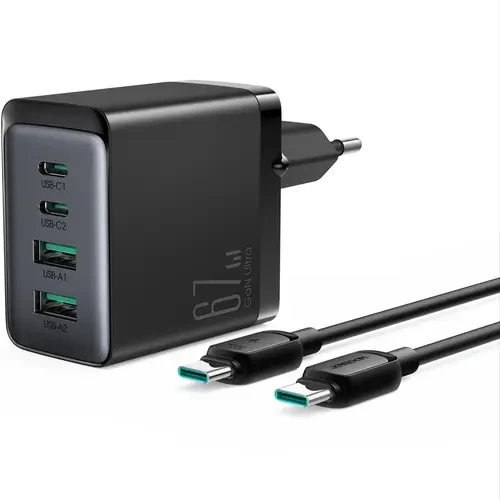Joyroom GaN Ultra TC-G02 67W 2C2A Fast Charger +100W C to C Cable 1.2m