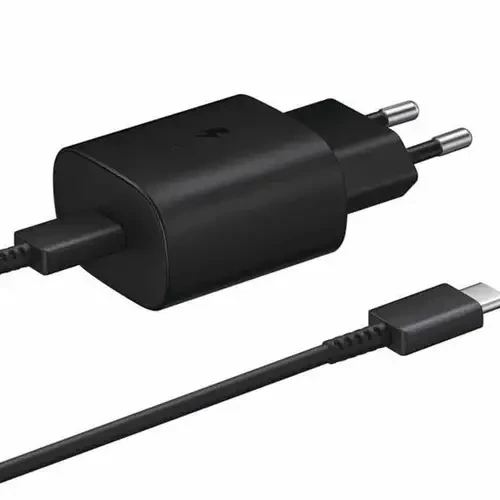 Samsung 25w 2 Pin PD Adapter with USB-C to USB-C Cable