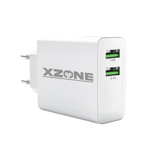 XZone X-TCN4 15W Dual USB Wall Charger