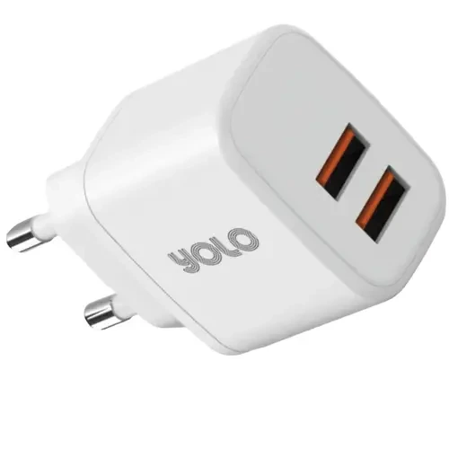 Yolo Y-102 Wall Charger 12W With USB-A To Micro-USB Cable