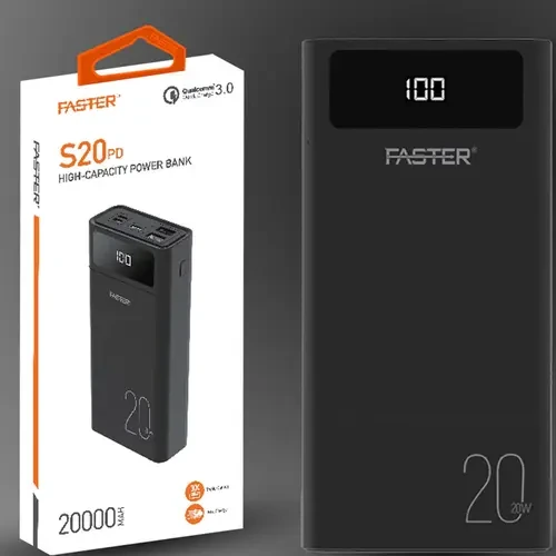 FASTER S20 POWER BANK 20000MAH