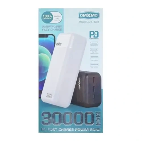 Omxmo OX-PD03 PD 30000mAh Power Bank