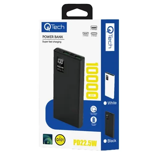 Qtech Q101 PD 22.5 Power Bank 10000mAh