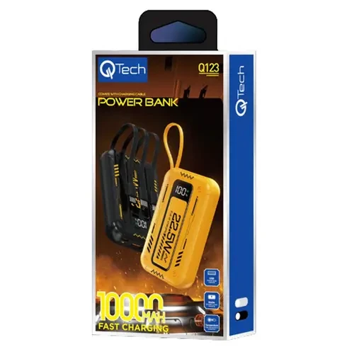 Qtech Q123 Fast Charging 22.5W Power Bank 10000mAh