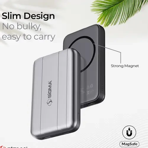 SiGMA Wireless Power Bank 10000mAh SW-16 Mag Safe