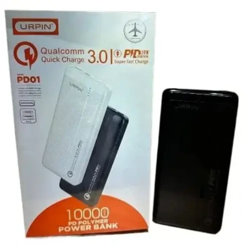 Urpin PD-01 20W Fast Charging Power Bank 10000mAh