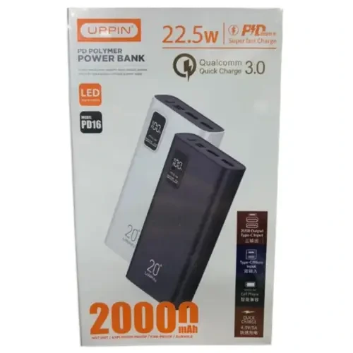 Urpin PD-16 Fast Charging 22.5W Power Bank 20000mAh