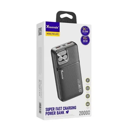 Yosonda YXD-A192 Super Fast Charging 20000mAh Power Bank