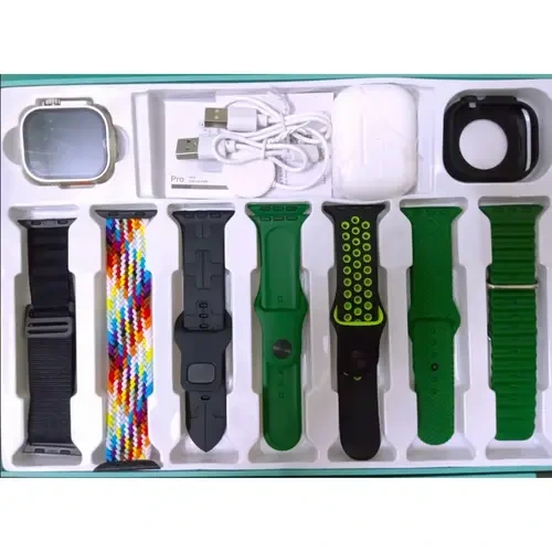 7 +1+1 Ultra Smart Watch with Airpods Combo Gift Box