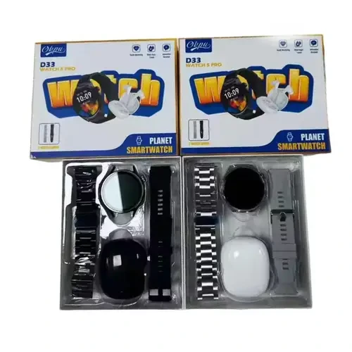 D33 Watch 5 Pro 2 in 1 With TWS Earbuds Smart Watch